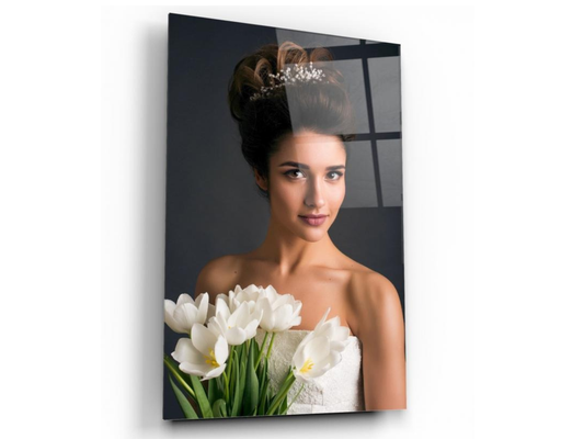 Kişiye Özel Tablo - UV Baskı Cam Tablo - Kişiye Özel Hediye - Kişiye Özel Fotoğraf Baskı Cam Tablo Dikey