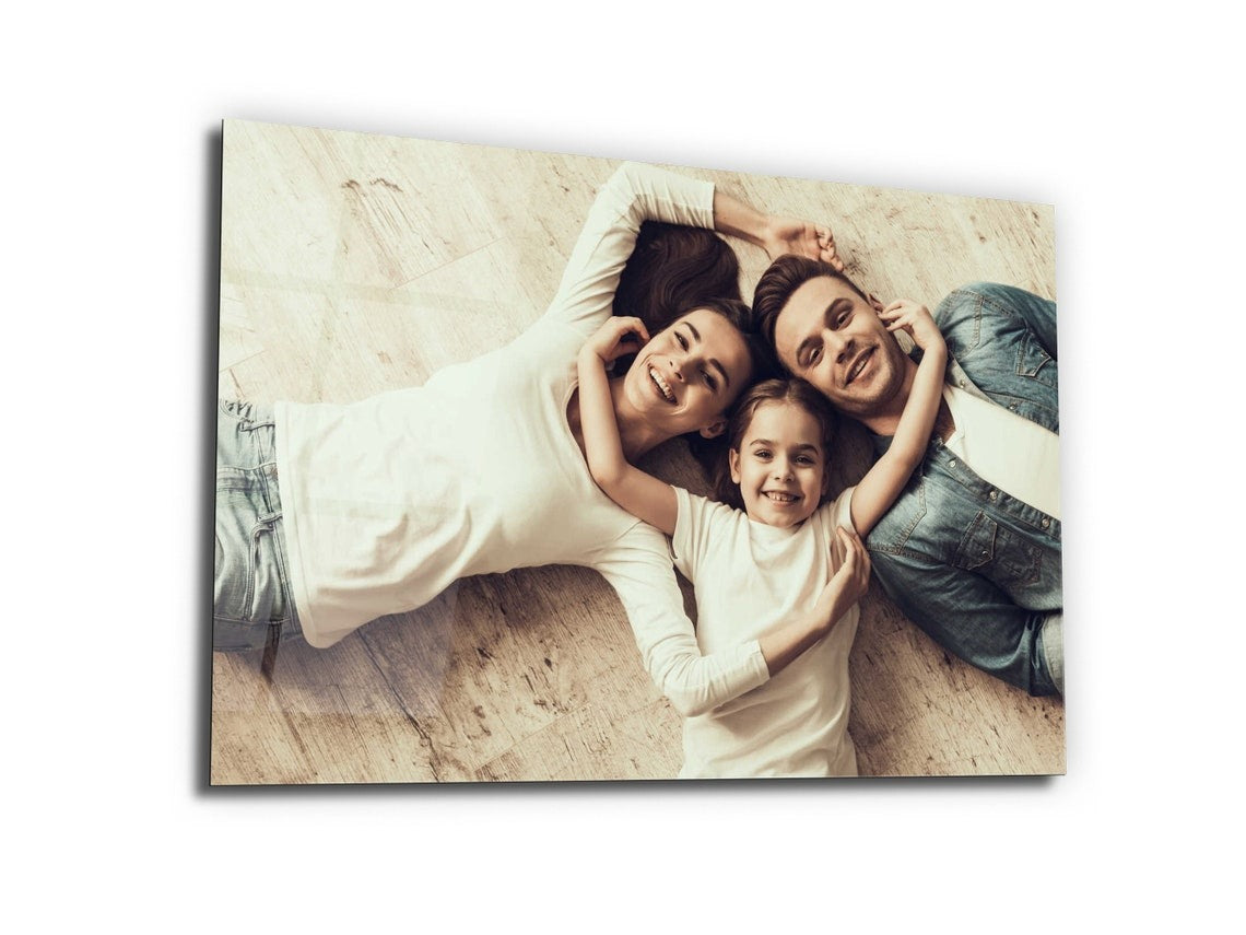 Kişiye Özel Tablo - UV Baskı Cam Tablo - Kişiye Özel Hediye - Kişiye Özel Fotoğraf Baskı Cam Tablo Yatay