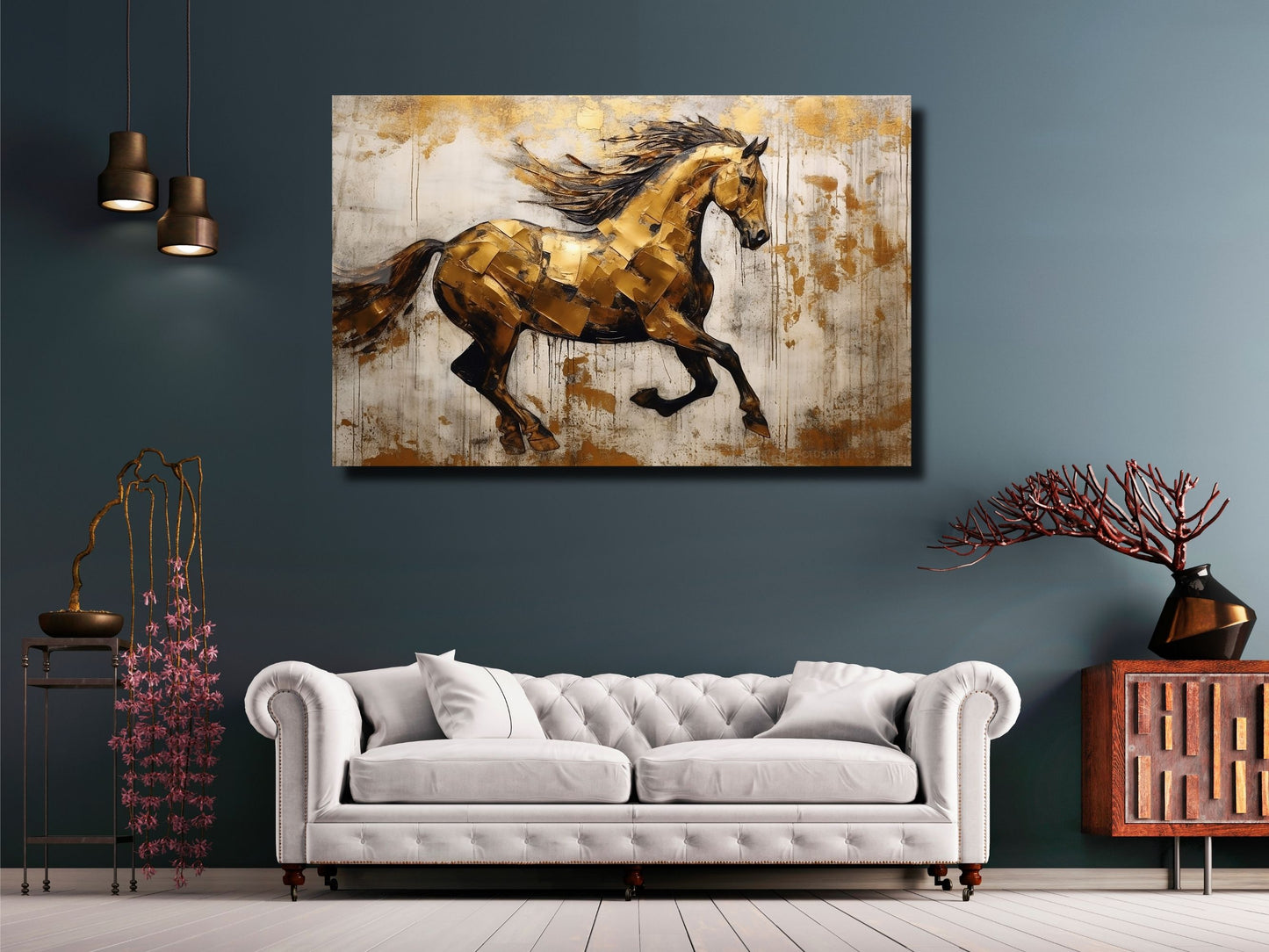 Gold At Cam Tablo - Dekoratif Tablo