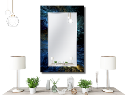 Soyut Desenli Ayna - Modern Tasarım Boy Aynası - Banyo Aynası - Yatak Odası Aynası