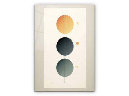 Modern Minimal Cam Tablo – Geometrik Soyut Duvar Dekoru