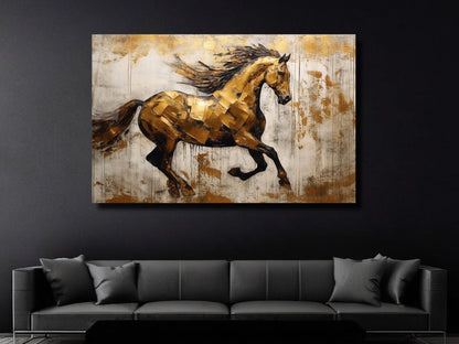Gold At Cam Tablo - Dekoratif Tablo