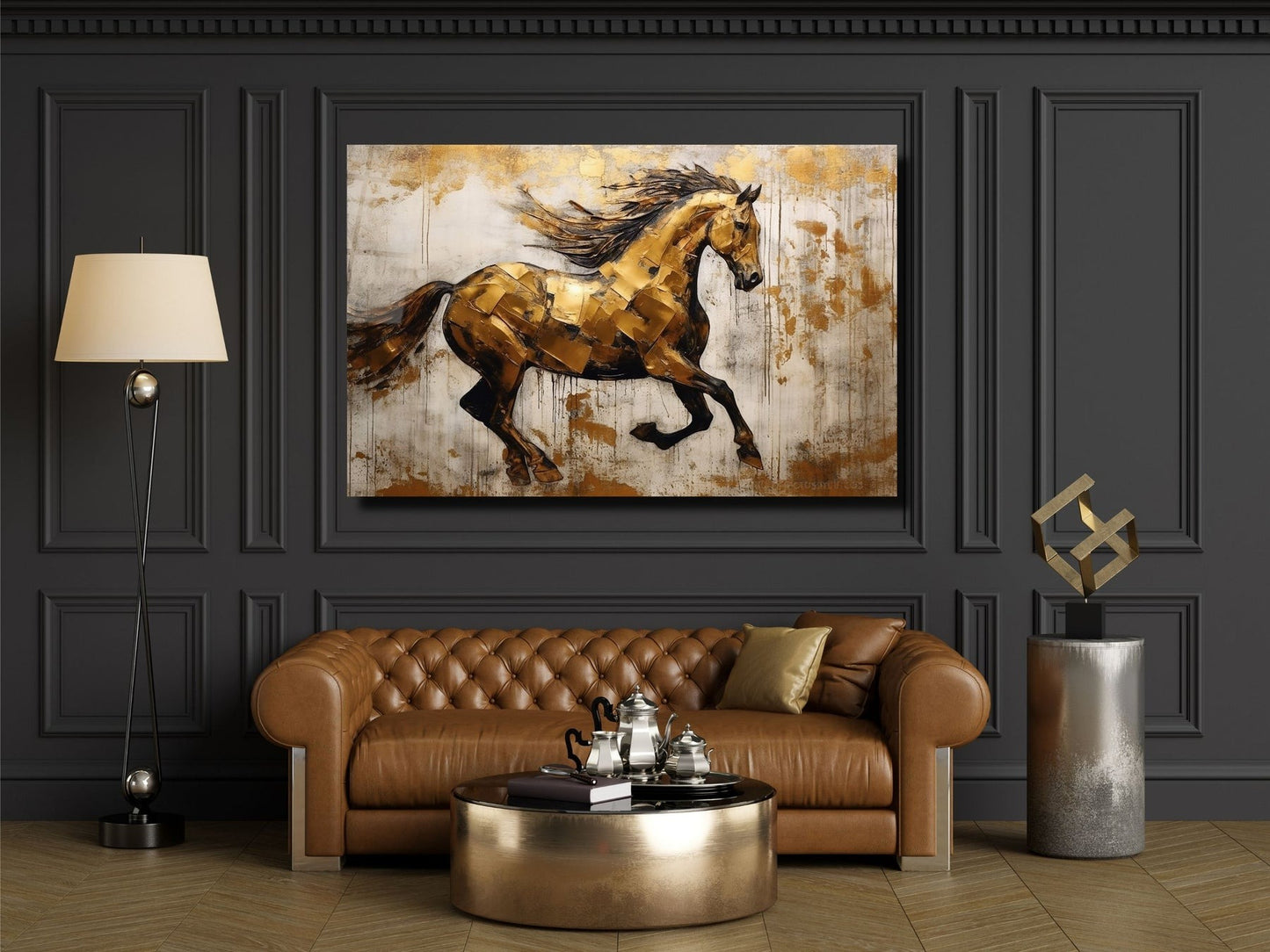Gold At Cam Tablo - Dekoratif Tablo